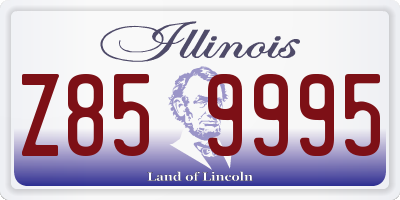 IL license plate Z859995