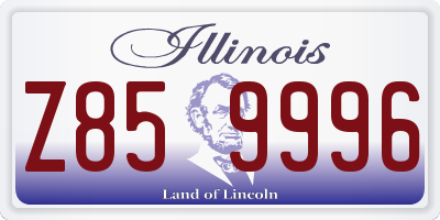 IL license plate Z859996
