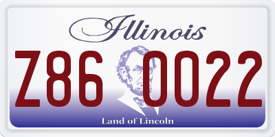 IL license plate Z860022