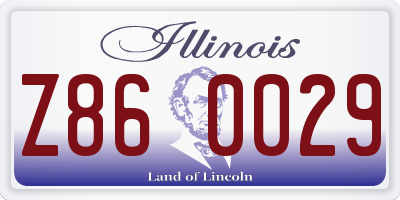 IL license plate Z860029