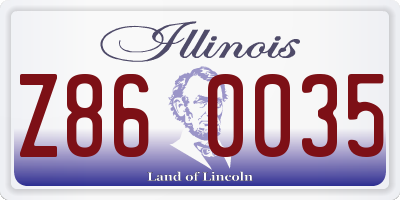 IL license plate Z860035