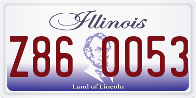 IL license plate Z860053