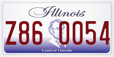 IL license plate Z860054