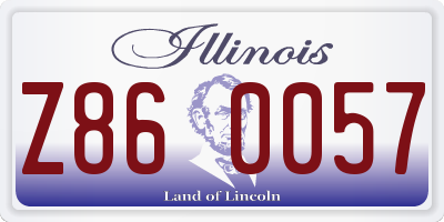 IL license plate Z860057