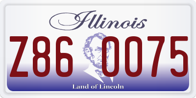 IL license plate Z860075