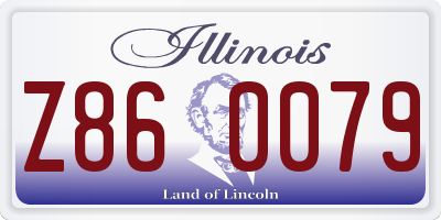 IL license plate Z860079
