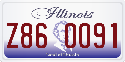 IL license plate Z860091