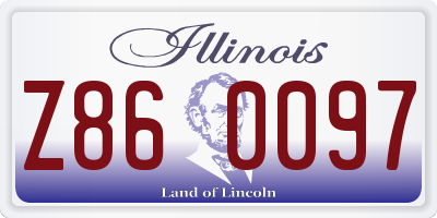 IL license plate Z860097
