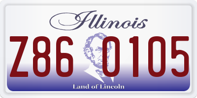 IL license plate Z860105