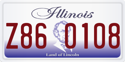 IL license plate Z860108