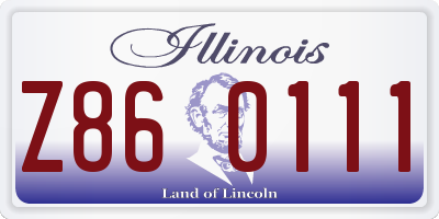 IL license plate Z860111