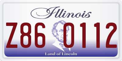 IL license plate Z860112