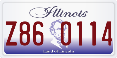 IL license plate Z860114