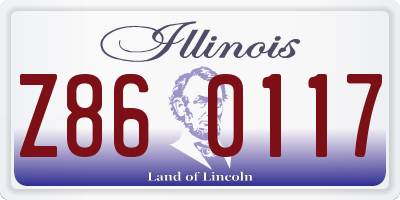 IL license plate Z860117