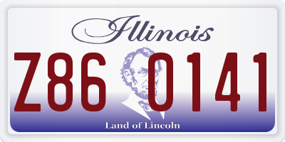 IL license plate Z860141