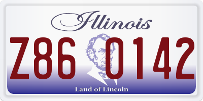 IL license plate Z860142