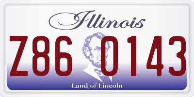 IL license plate Z860143