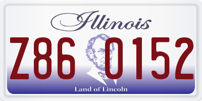 IL license plate Z860152
