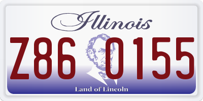 IL license plate Z860155