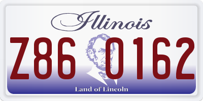 IL license plate Z860162