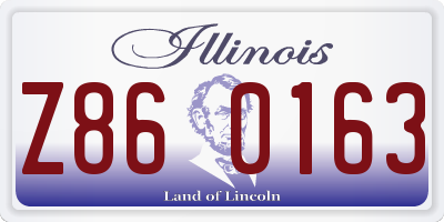 IL license plate Z860163