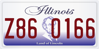 IL license plate Z860166