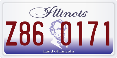 IL license plate Z860171