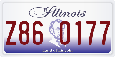 IL license plate Z860177