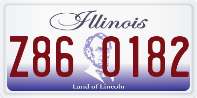 IL license plate Z860182