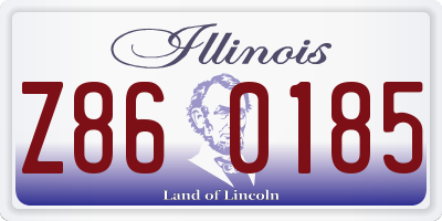 IL license plate Z860185