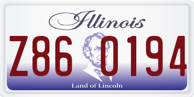 IL license plate Z860194