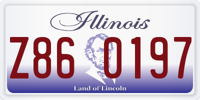 IL license plate Z860197
