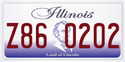 IL license plate Z860202