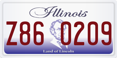 IL license plate Z860209