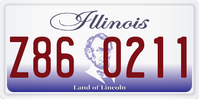 IL license plate Z860211
