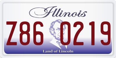IL license plate Z860219