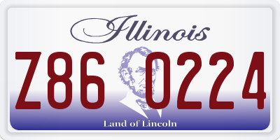 IL license plate Z860224