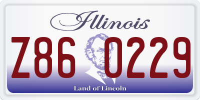IL license plate Z860229