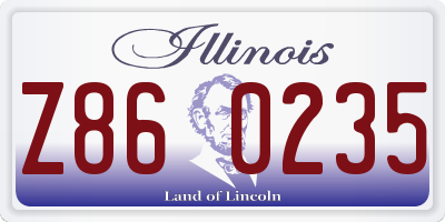 IL license plate Z860235