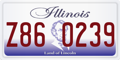 IL license plate Z860239