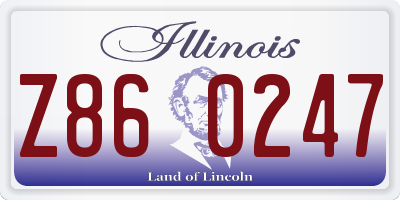 IL license plate Z860247
