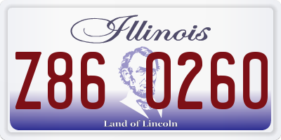 IL license plate Z860260