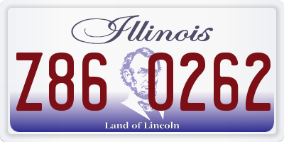 IL license plate Z860262