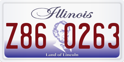 IL license plate Z860263