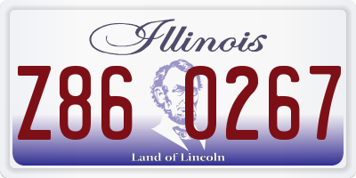 IL license plate Z860267