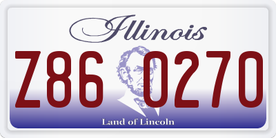 IL license plate Z860270