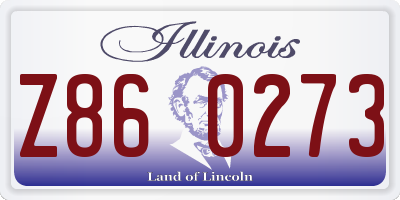 IL license plate Z860273