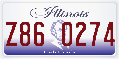 IL license plate Z860274