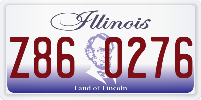 IL license plate Z860276