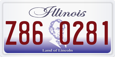 IL license plate Z860281